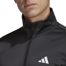 adidas Tennis-Trainingsjacke 3-Streifen Knit (Aeroready) schwarz Herren